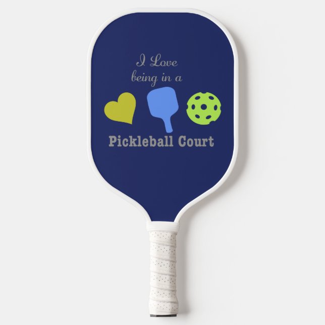 Pickleball Court Funny Paddle (Front)