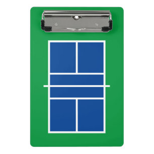 Pickleball court mini clipboard for coach & player