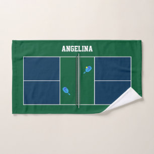 Pickleball Court Personalised Hand Towel