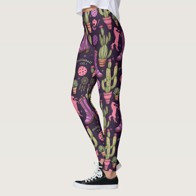 🐴 🌵Pickleball Cowgirl Leggings (Left)