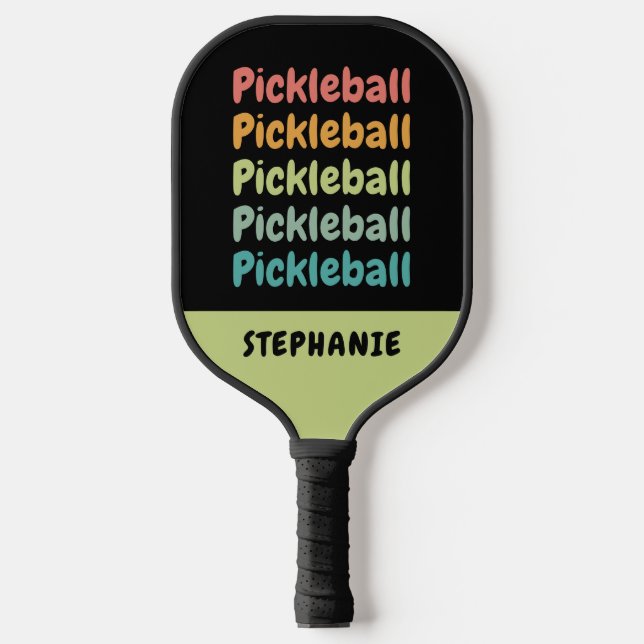 Pickleball Cute Pickleball Player Personalized  Paddle (Front)