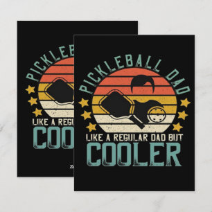 Pickleball Dad Like A Regular Dad But Cooler Holiday Card