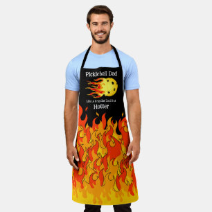 Pickleball Dad Like A Regular Dad But Hotter Dark Apron