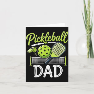 Pickleball Dad Matching Family Sport Game Day Card