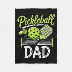 Pickleball Dad Matching Family Sport Game Day Fleece Blanket