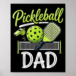 Pickleball Dad Matching Family Sport Game Day Poster