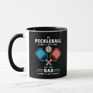 Pickleball Dad Stronger Dad Game Father Mug