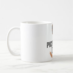 Pickleball Dad Vintage Distressed Paddle Design Coffee Mug