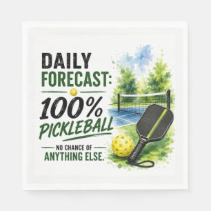 Pickleball daily life Forecast Napkin