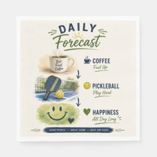 Pickleball daily life Forecast Napkin
