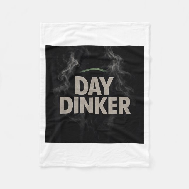Pickleball day dinker  fleece blanket (Front)