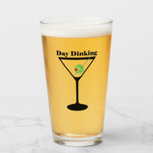 Pickleball Day Dinking Martini Pickleball Olive Glass
