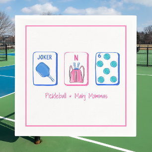 Pickleball Days & Mahjong Nights Party Napkin