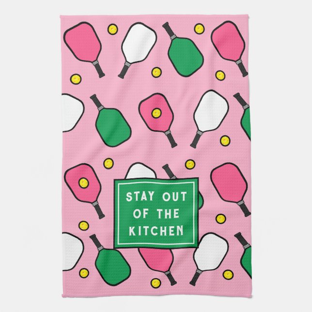 Pickleball Decor Tea Towel (Vertical)