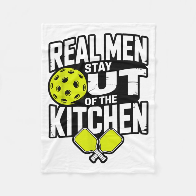 Pickleball design for men boys pickle ball fleece blanket (Front)