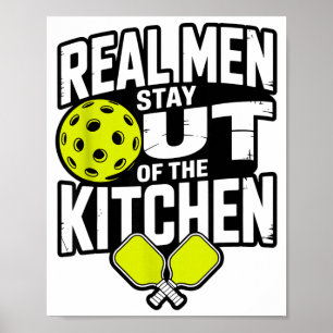 Pickleball design for men boys pickle ball poster