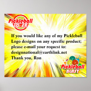 Pickleball Design Request Poster