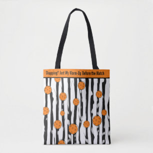 Pickleball Dink & Dash Stripes Tote Bag