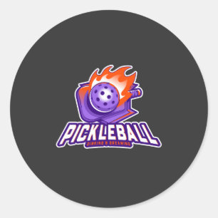 Pickleball: Dinking & Dreaming Classic Round Sticker