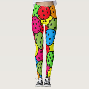 Pickleball Dotted Ball Party Colour Pop Leggings