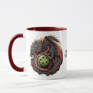 Pickleball Dragon For Paddleball Players Mug