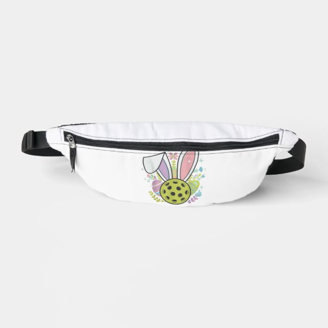 Pickleball Easter T-Shirt Bum Bags (Front)