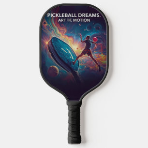 Pickleball Energy Swirl – Abstract Motion Poster Paddle