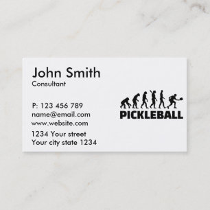 Pickleball evolution business card