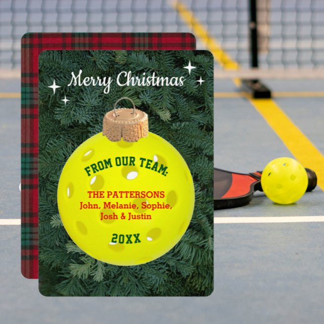Pickleball Fan Personalised Christmas Card (Creator Uploaded)