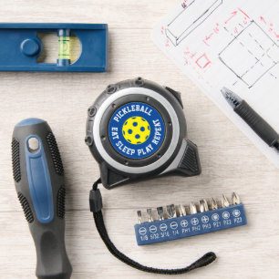Pickleball fan tape measure. Eat Sleep Play Repeat 1