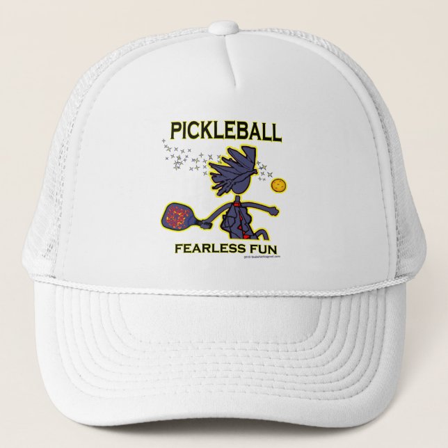 Pickleball Fearless Fun Trucker Hat (Front)