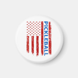Pickleball Flag - Playing Paddleball Pickleball Am Magnet