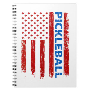 Pickleball Flag - Playing Paddleball Pickleball Am Notebook