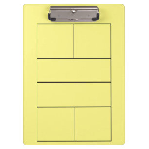 Pickleball for  for coach & player clipboard