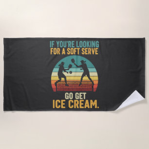Pickleball for Men Women Beach Towel