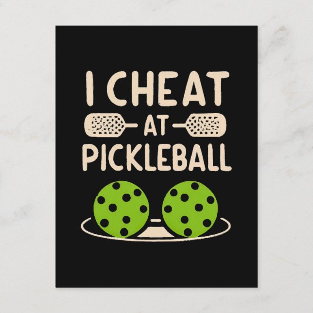 Pickleball Funny Enclosure Card (Front)