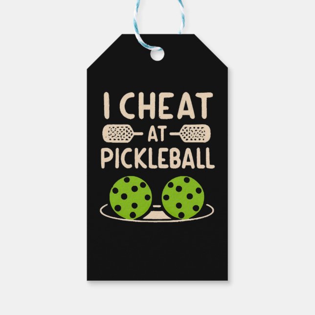 Pickleball Funny Gift Tags (Back)