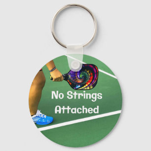 Pickleball Funny No Strings Attached Key Ring