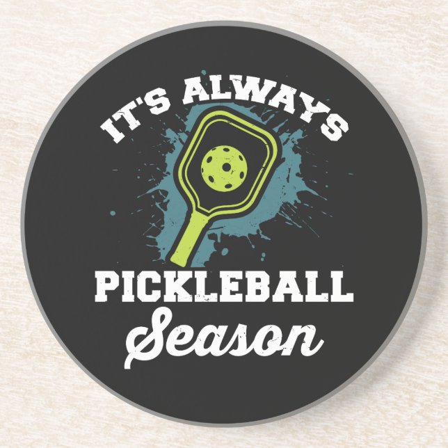 Pickleball Funny Pickleball Gifts Coaster (Front)