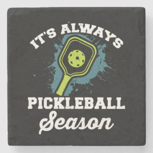 Pickleball Funny Pickleball Gifts Stone Coaster