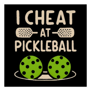 Pickleball Funny Poster