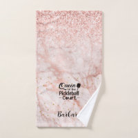PIckleball Gal Queen of the Court Hand Towel