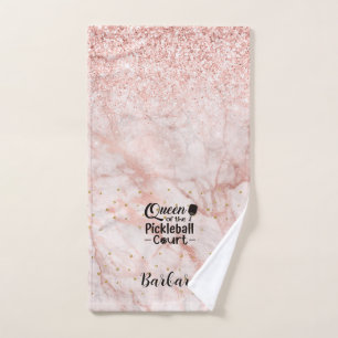 PIckleball Gal Queen of the Court Hand Towel