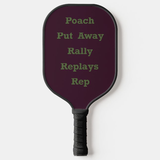 Pickleball Game Phrases Sayings And Words Pickleball Paddle (Front)