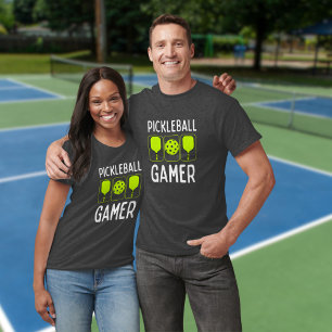 Pickleball Gamer Paddles and Ball T-Shirt