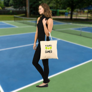 Pickleball Gamer Paddles and Ball Tote Bag