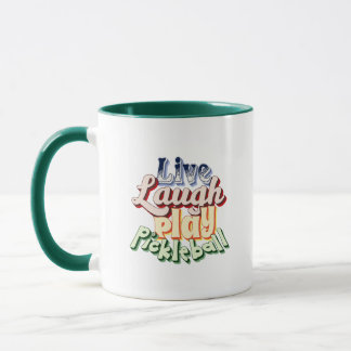 Pickleball Gift Live Laugh Play Pickle Ball Mug