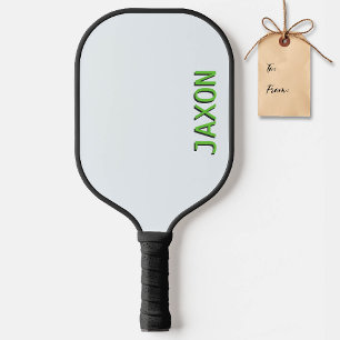 Pickleball Gift Personalised Green Blue Text Name Paddle