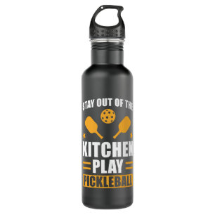 Pickleball Gift Stay out of the Kitchen 710 Ml Water Bottle