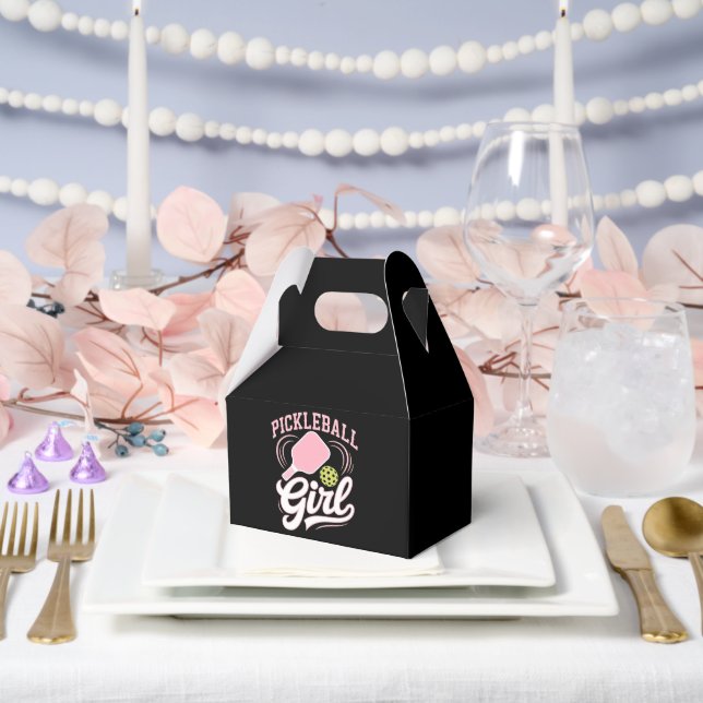 Pickleball Girl Player Favour Box (Wedding)